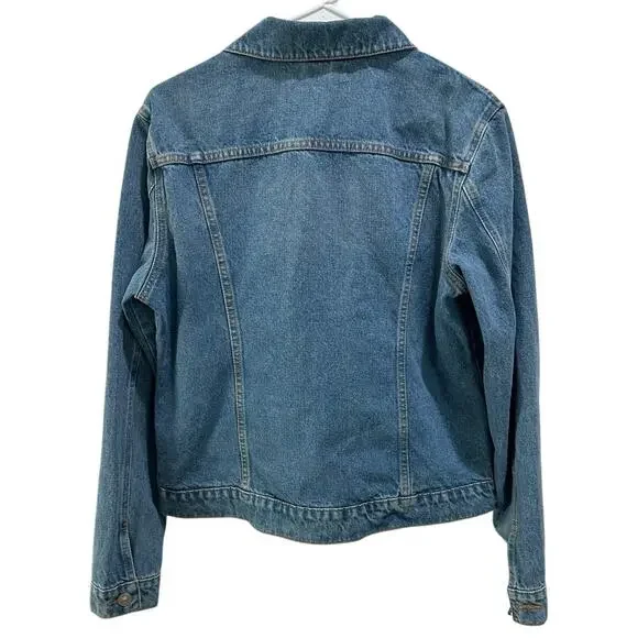 HUDSON Jean Jacket Denim Women’s Size Large / Extra Large - Picture 2 of 5